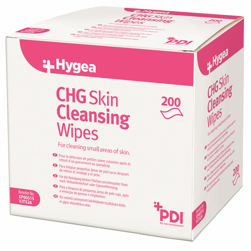 Hygea Chg Skin Cleansing Wipes Global