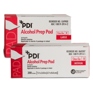 Alcohol Prep Pads Large and Medium (200 packet pack)