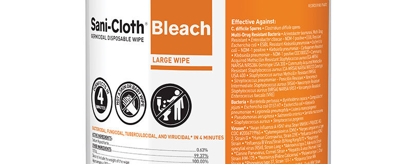 <strong>Sani-Cloth®</strong> Bleach Germicidal Disposable Wipe