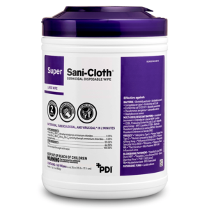 Super Sani-Cloth Germicidal Disposable Wipes (80 wipe container)