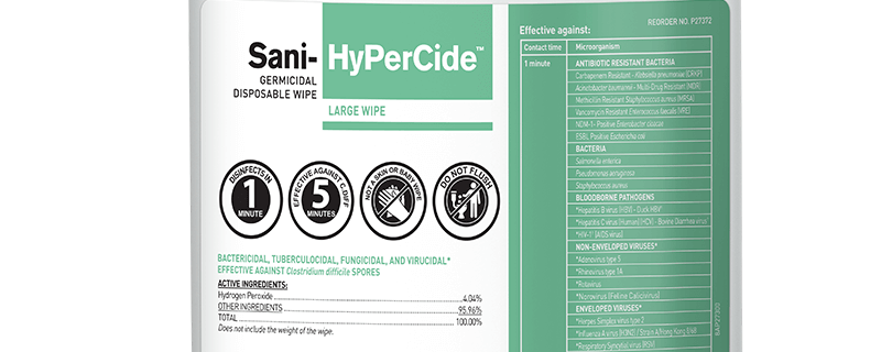 <strong>Sani-HyPerCide® </strong>Germicidal Disposable Wipe