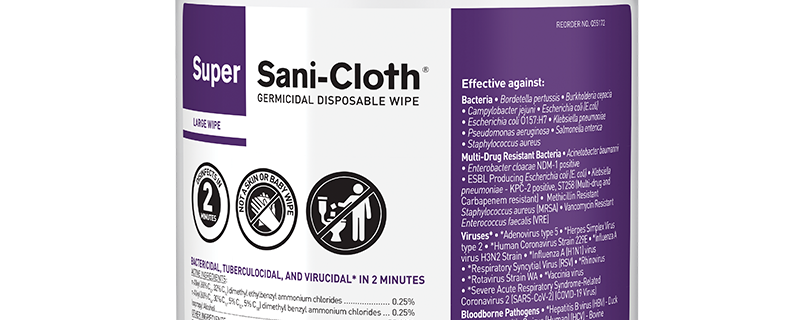 Super <strong>Sani-Cloth®</strong> Germicidal Disposable Wipe