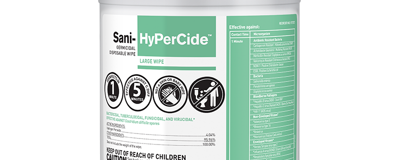 <strong>Sani-HyPerCide<sup>® </sup></strong>Germicidal Disposable Wipe